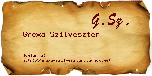 Grexa Szilveszter névjegykártya
